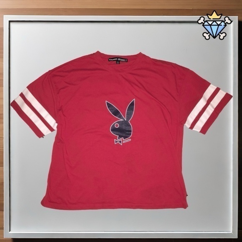 PLAYBOY X MISSGUIDED OVERSIZED GRAPHIC TEE SIZE 6 STREETWEAR LOUNGEWEAR